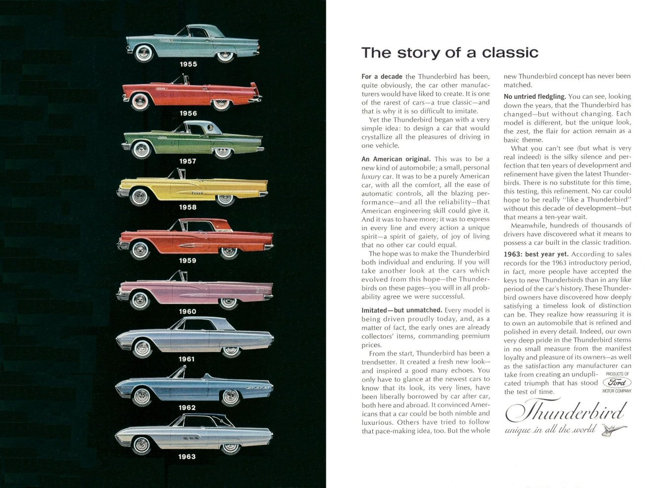 1963 Ford Thunderbird Advertising